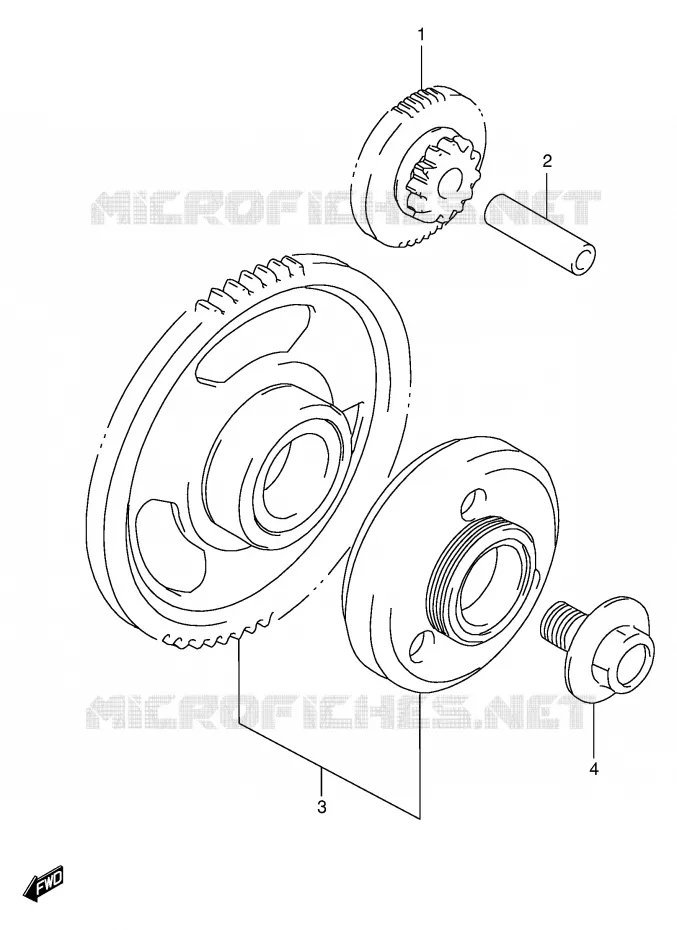 ROUE LIBRE DE DEMARREUR Suzuki MOTO 600 BANDIT 1998  GSF600UW(E2)