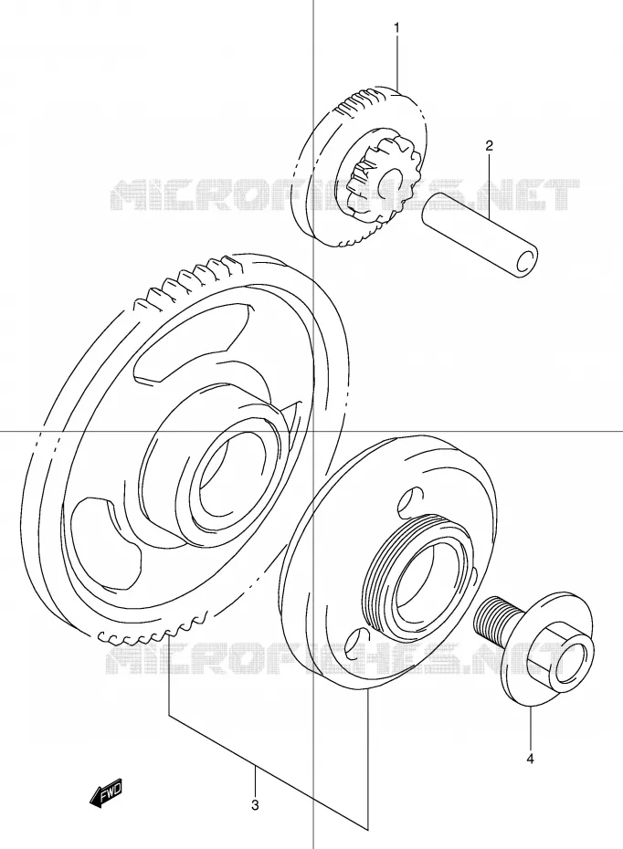 ROUE LIBRE DE DEMARREUR Suzuki MOTO 600 BANDIT 2001  GSF600SK1(E2)