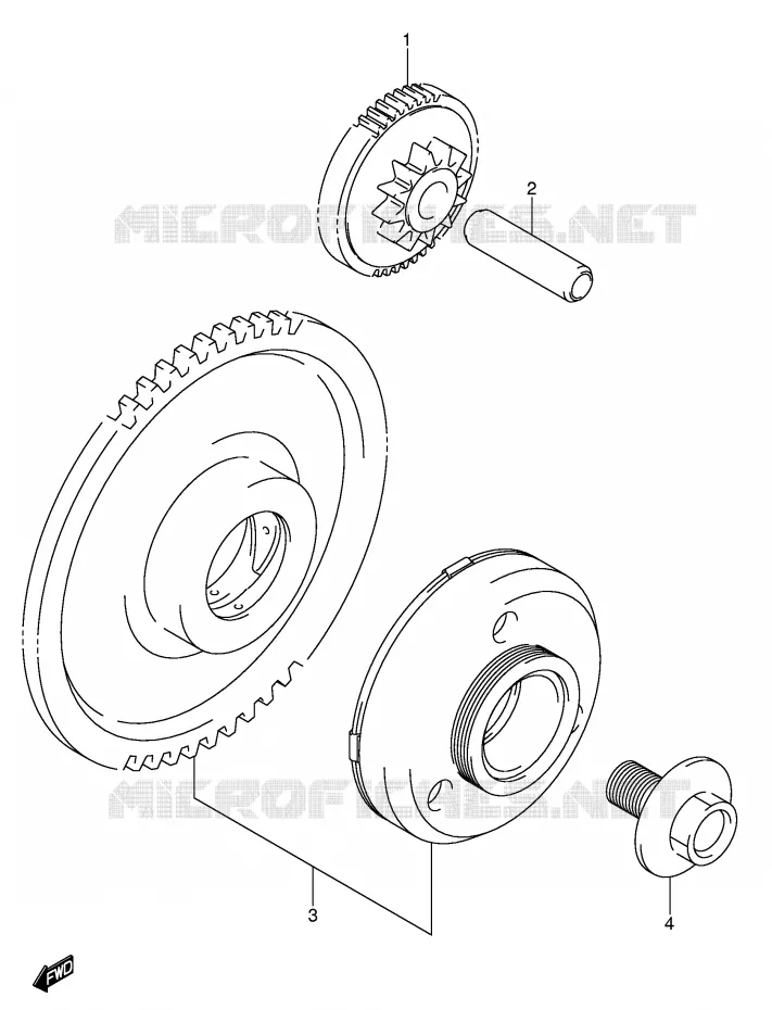 ROUE LIBRE DE DEMARREUR Suzuki MOTO 650 BANDIT 2005  GSF650SUK5(E2)