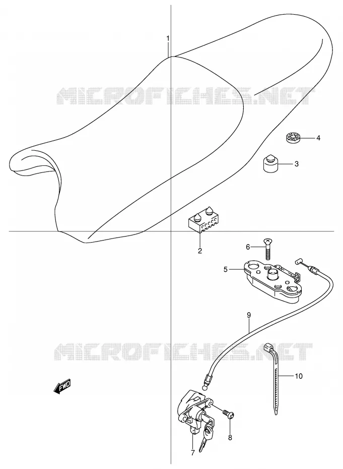 SELLE Suzuki MOTO 600 BANDIT 2000  GSF600UY(E2)
