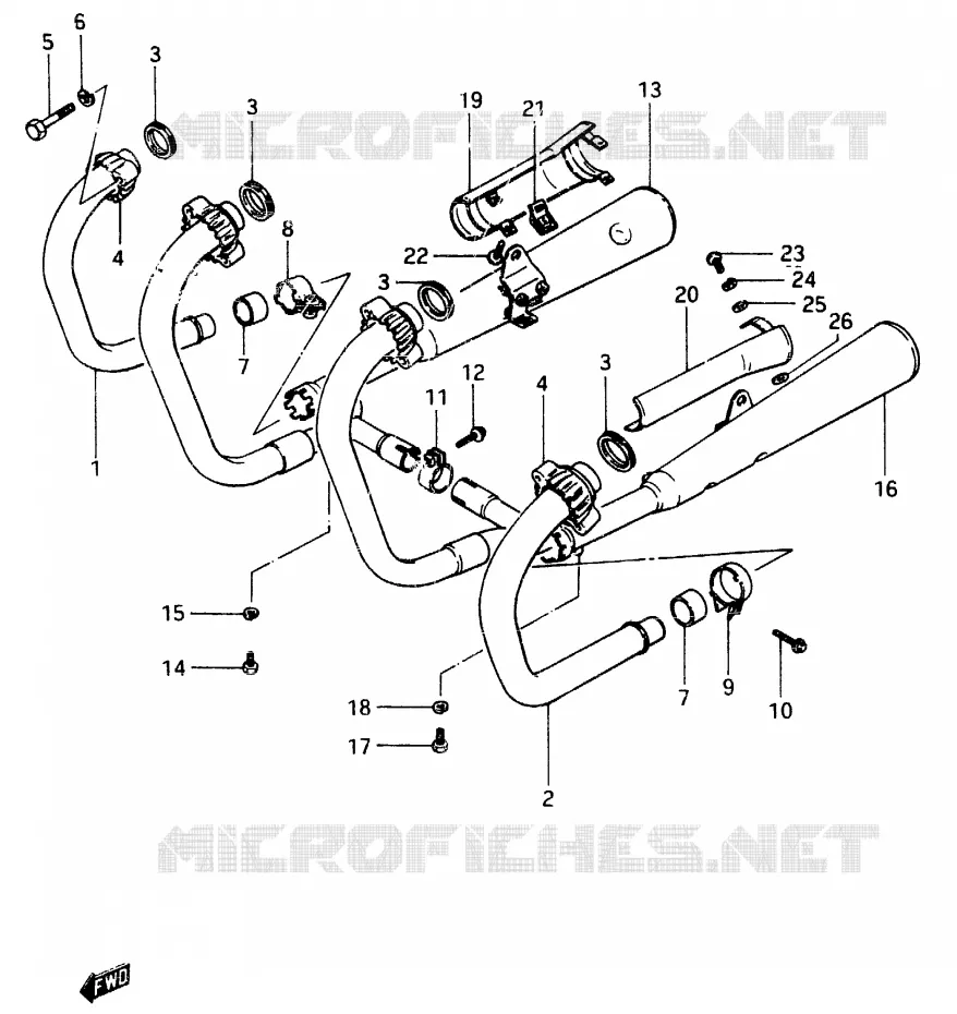 SILENCIEUX Suzuki MOTO 400 GSX 1983  GSX400FD