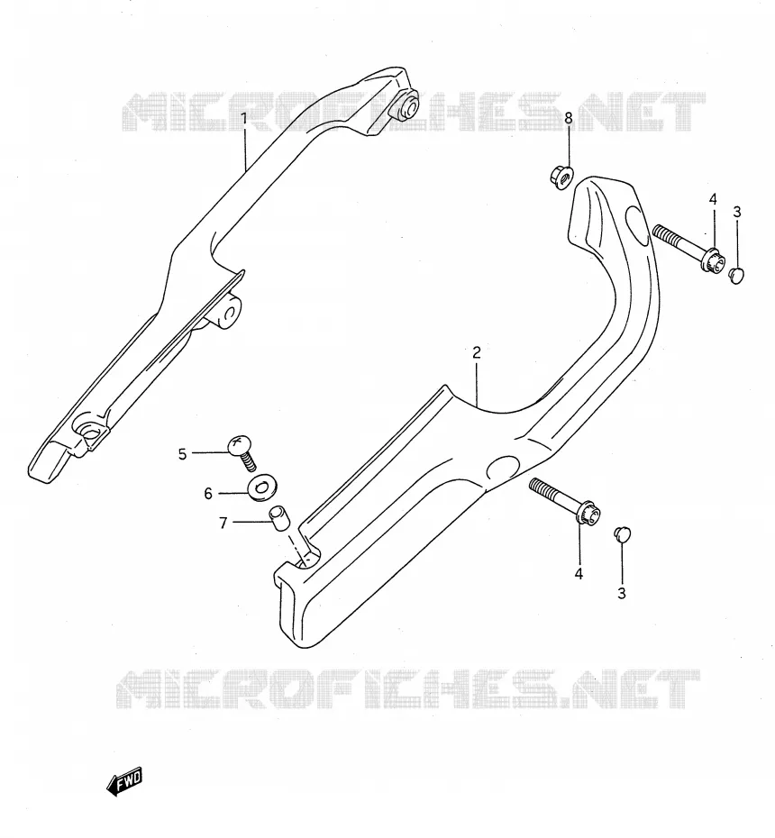 SUPPORT DOSSERET Suzuki MOTO 1100 GSX-F 1991  GSX1100FM(E28)
