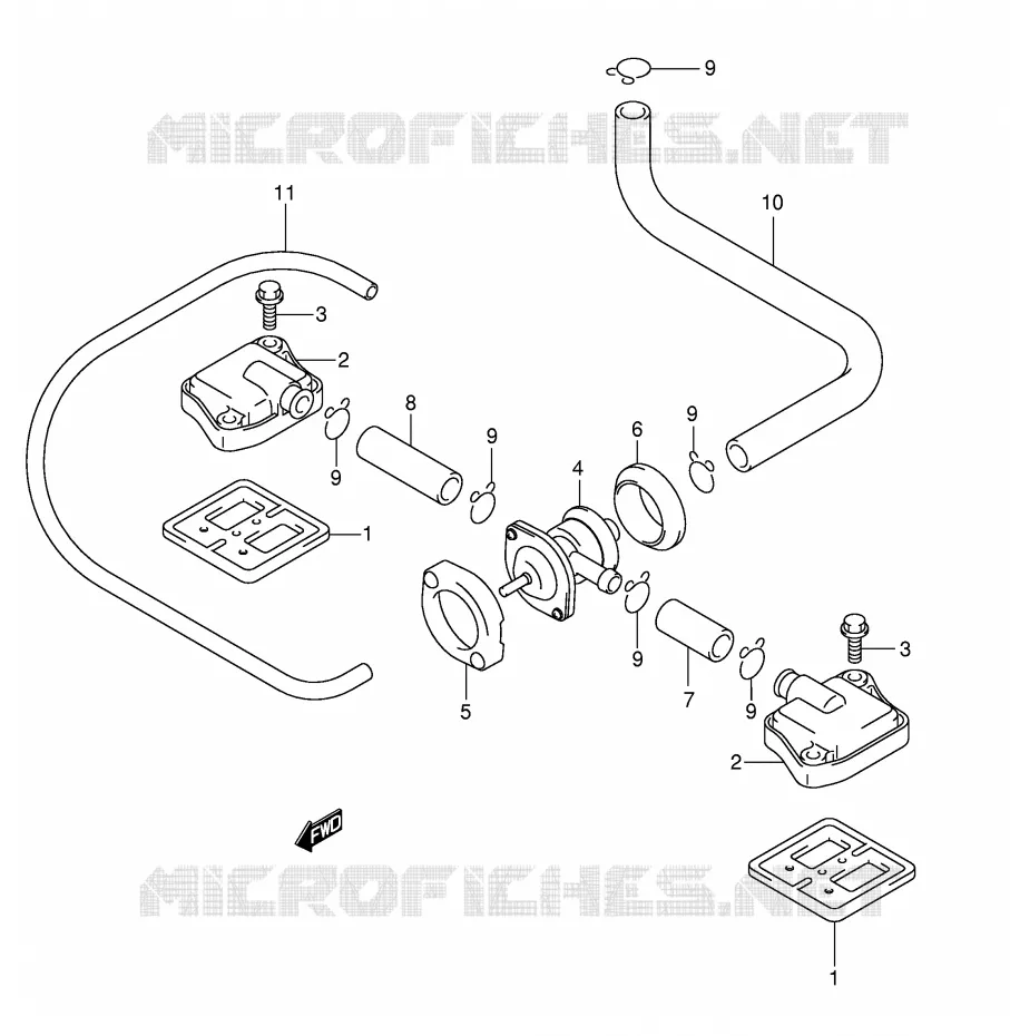 SYSTEME RECYCLAGE GAZ ECHAPPEMENT Suzuki MOTO 1000 GSX-R 2004  GSX-R1000K4(E2)