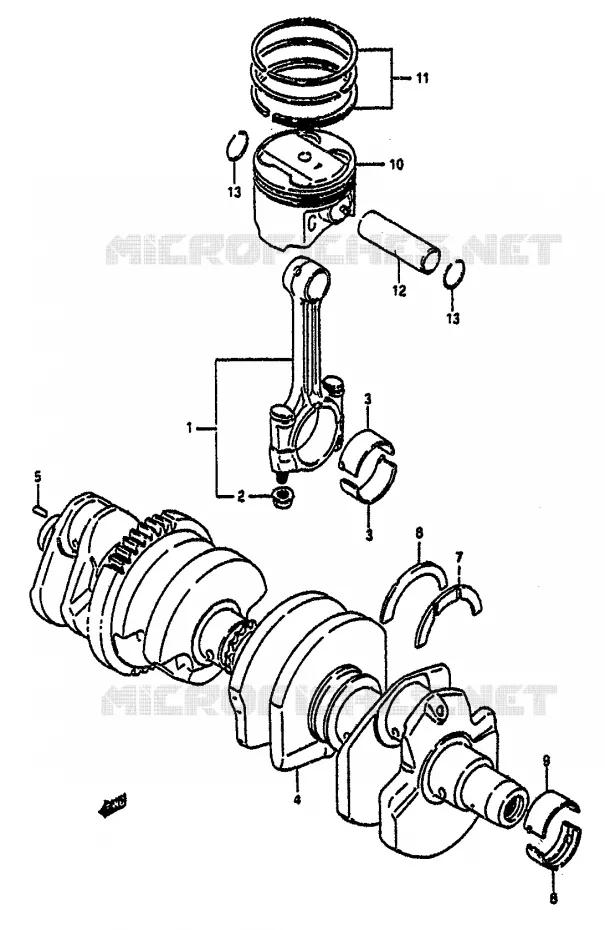 VILEBREQUIN Suzuki MOTO 1100 GSX-R 1991  GSX-R1100M(M/N)