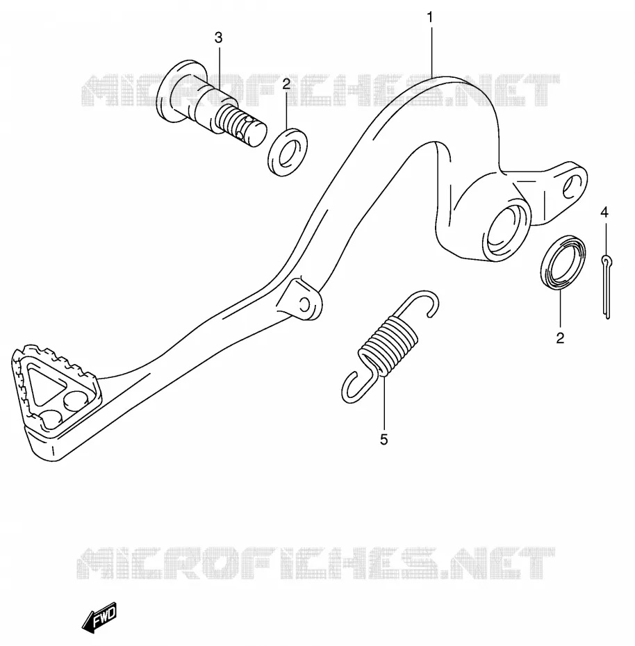 FREIN ARRIERE Suzuki MOTO 125 RM 2002  RM125K2(E2)