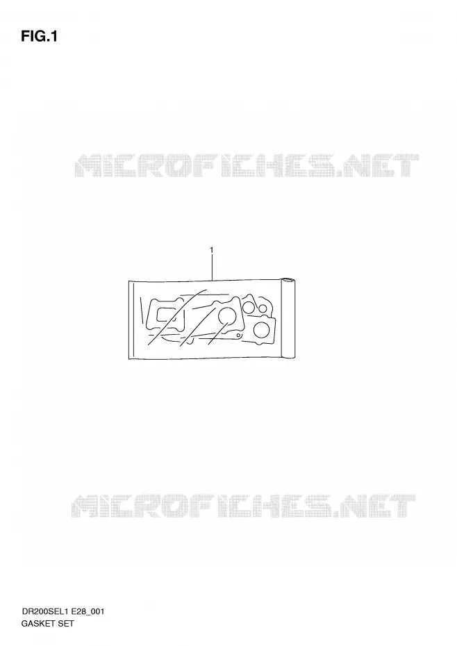 KIT JOINTS Suzuki MOTO 200 DR 2011  DR200SEL1(E28)