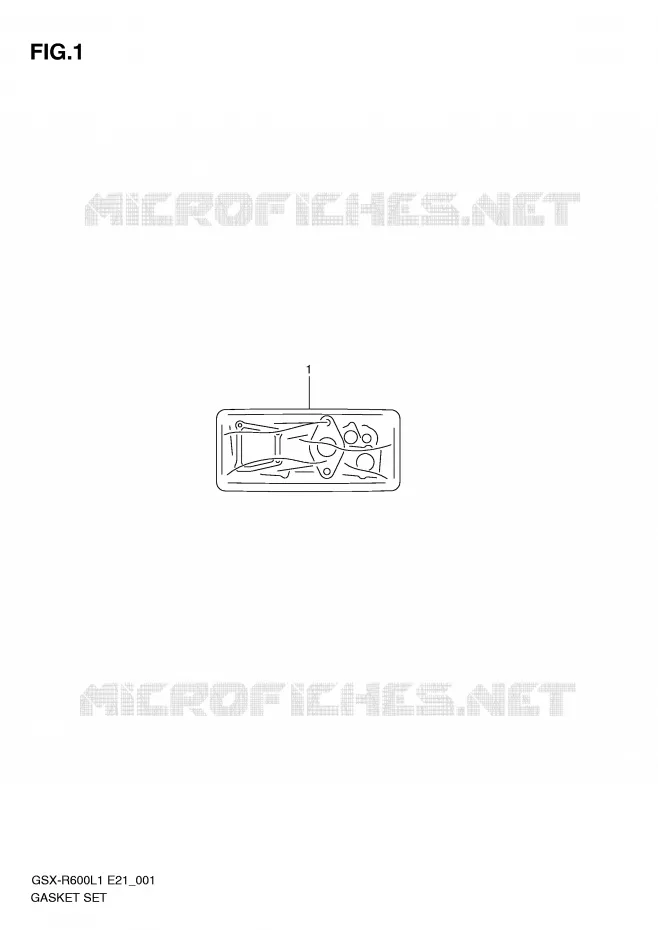 KIT JOINTS Suzuki MOTO 600 GSX-R 2012  GSX-R600UFL1(E21)