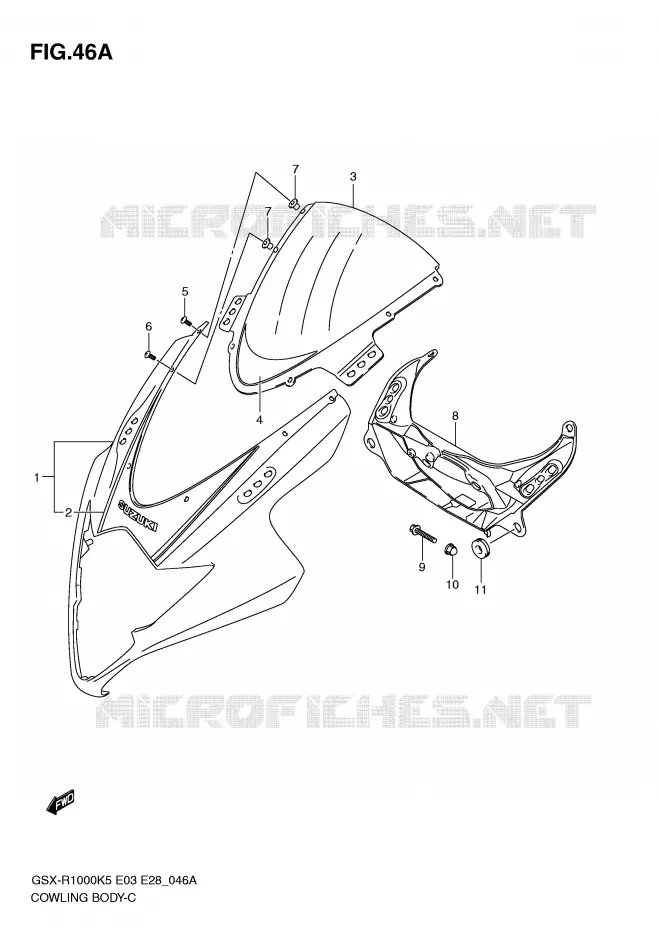 CARENAGES - ETIQUETTES (MODELE K6) Suzuki MOTO 1000 GSX-R 2006  GSX-R1000 K6 (E28)