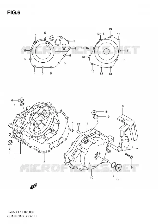 CARTER Suzuki MOTO 650 SV 2011  SV650SAL1(E2)