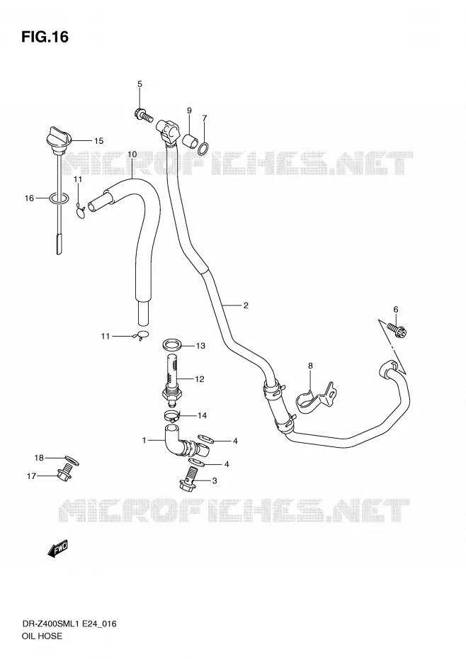 DURITE D'HUILE Suzuki MOTO 400 DR-Z 2011  DR-Z400SML1(E24)