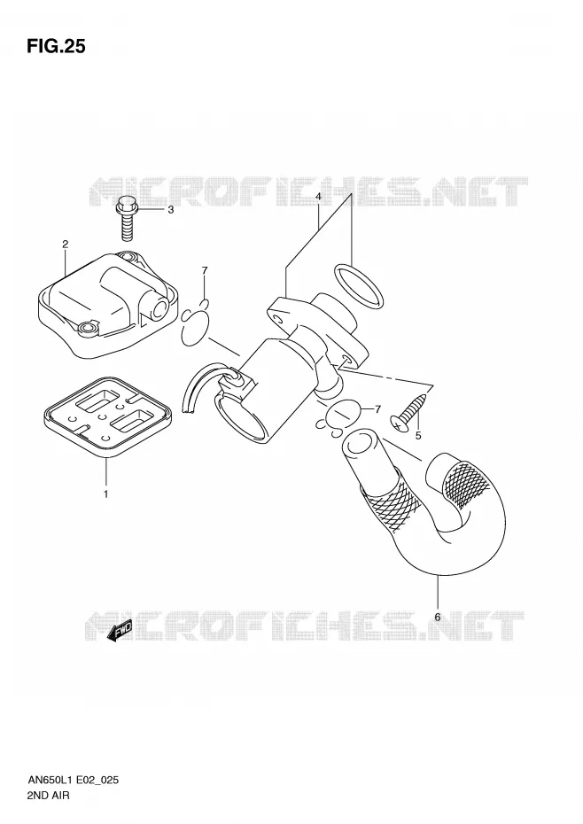 SYSTEME RECYCLAGE GAZ ECHAPPEMENT Suzuki SCOOTER 650 BURGMAN 2011  AN650AL1(E2)