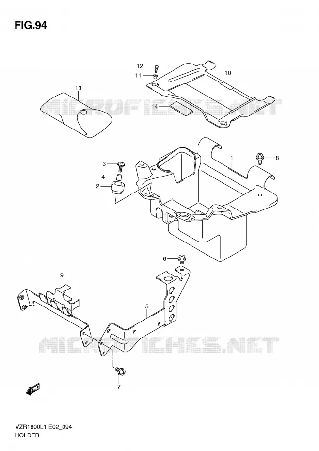 SUPPORT Suzuki MOTO 1800 INTRUDER 2011  VZR1800ZL1(E2)