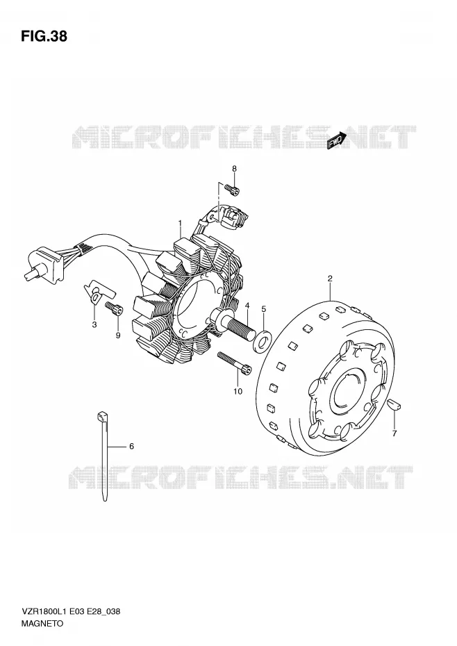 ALLUMAGE ROTOR - STATOR Suzuki MOTO 1800 INTRUDER 2011  VZR1800L1(E3)