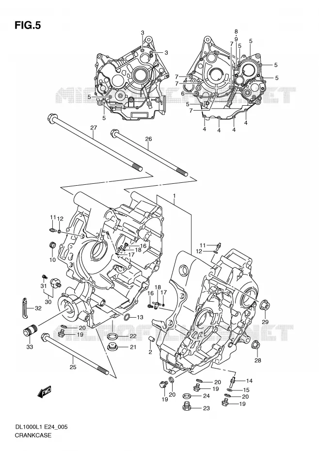 CARTER Suzuki MOTO 1000 V-STROM 2011  DL1000L1(E24)