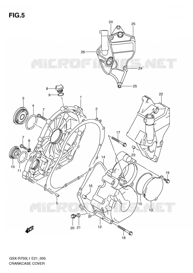 CARTER Suzuki MOTO 750 GSX-R 2011  GSX-R750L1(E21)