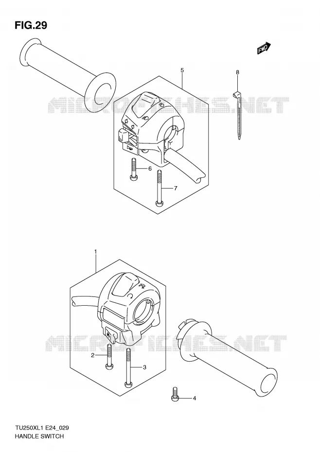 COMMODOS Suzuki MOTO 250 TU 2011  TU250XL1(E24)
