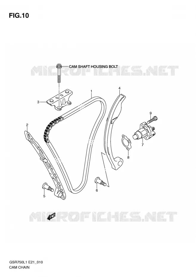 DISTRIBUTION Suzuki MOTO 750 GSR 2011  GSR750UEL1(E21)