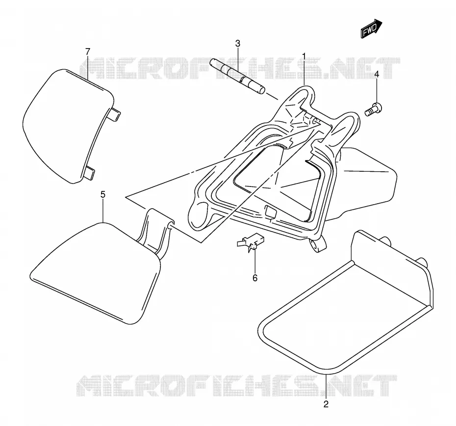 VIDE POCHE (MODELE K1/K2) Suzuki SCOOTER 400 BURGMAN 2002  AN400RK2(E2)