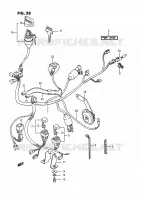 FAISCEAU ELECTRIQUE PARTIE ELECTRIQUE 250 suzuki-moto QUADRUNNER 1987 DP066984
