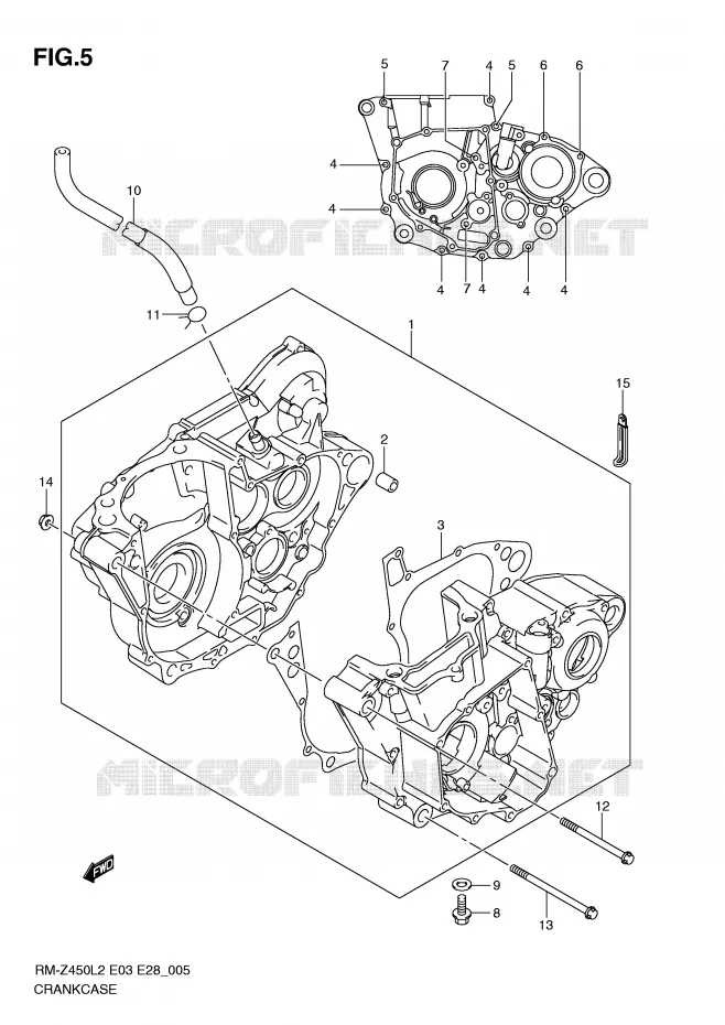 CARTER Suzuki MOTO 450 RM-Z 2012  RM-Z450L2(E3)