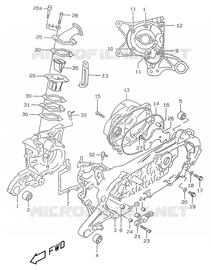 CARTER Suzuki SCOOTER 50 ZILLION 1999  UX50WX