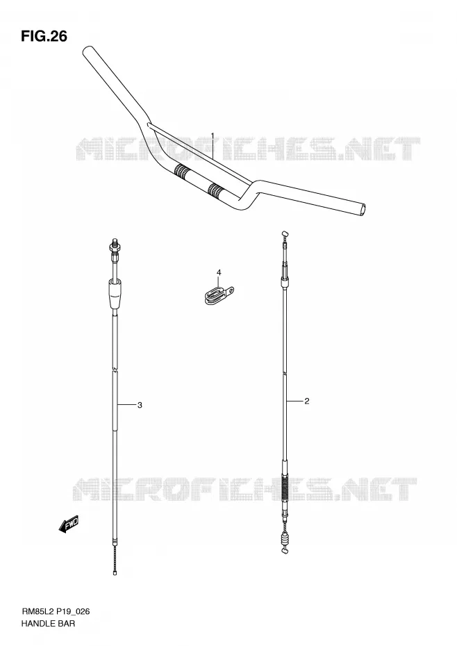 GUIDON Suzuki MOTO 85 RM 2012  RM85L2(P19)