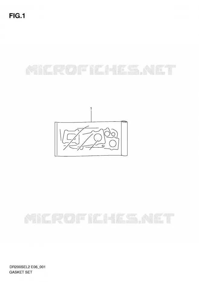 KIT JOINTS Suzuki MOTO 200 DR 2012  DR200SEL2(E06)