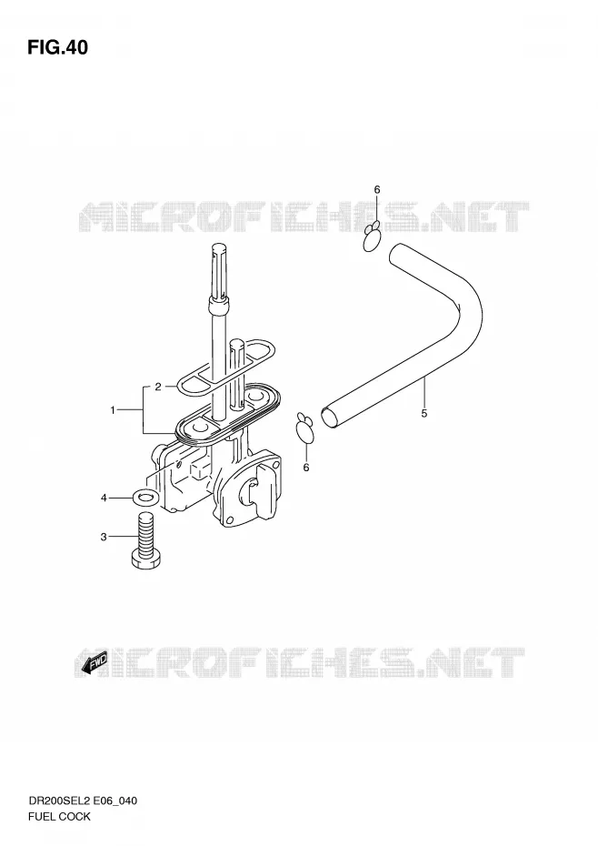 ROBINET D'ESSENCE Suzuki MOTO 200 DR 2012  DR200SEL2(E06)