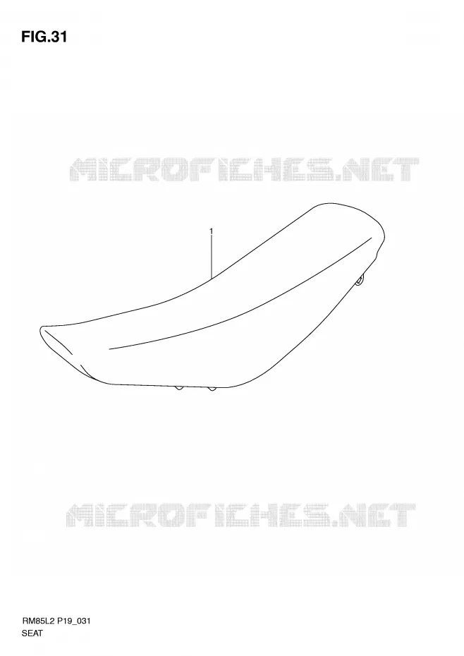 SELLE Suzuki MOTO 85 RM 2012  RM85L2(P19)