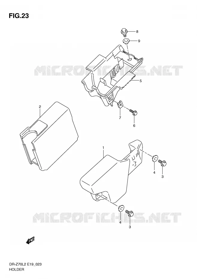 SUPPORT Suzuki MOTO 70 DR-Z 2012  DR-Z70L2(E19)