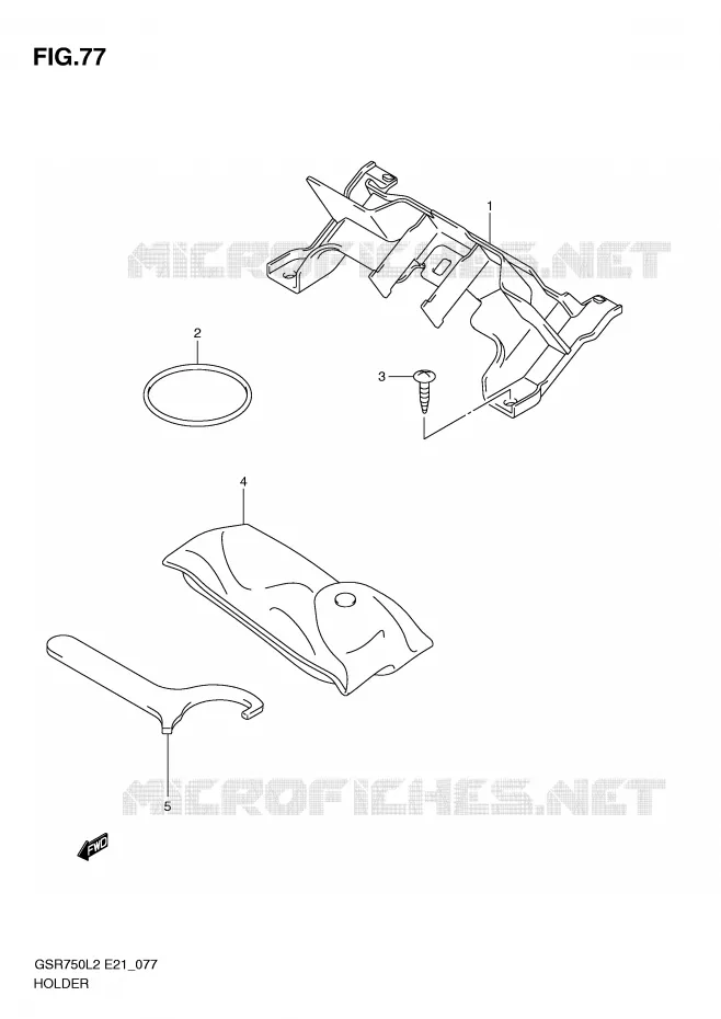 SUPPORT Suzuki MOTO 750 GSR 2012  GSR750AL2(E21)