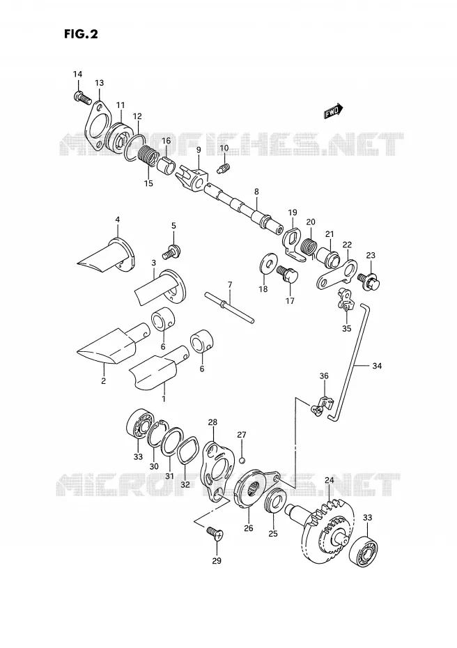 VALVE D'ECHAPPEMENT Suzuki MOTO 250 RM 1993  RM250P(E3)