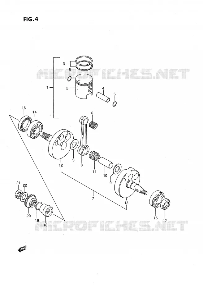 VILEBREQUIN (MODELE G/H) Suzuki MOTO 80 RM 1993  RM80P(E24)