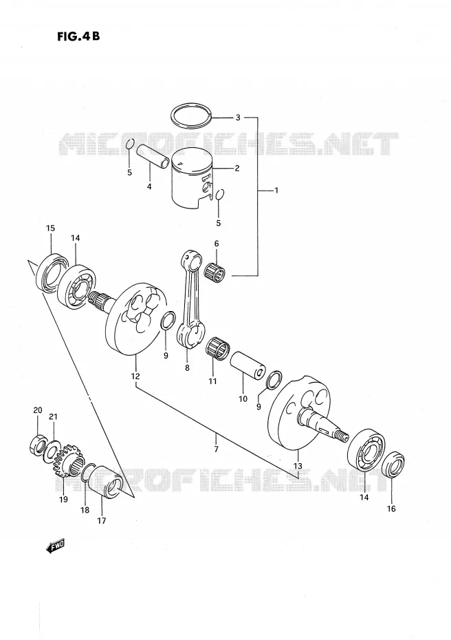 VILEBREQUIN (MODELE L) Suzuki MOTO 80 RM 1988  RM80J(E24)