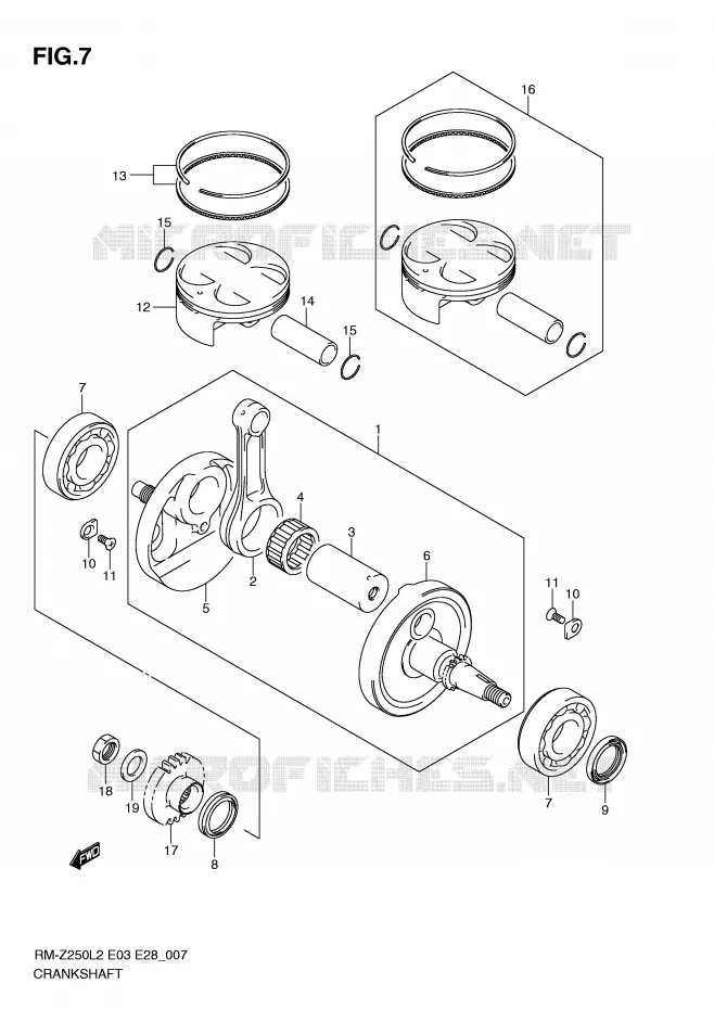 VILEBREQUIN Suzuki MOTO 250 RM-Z 2012  RM-Z250L2(E03)