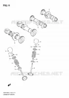 ARBRE A CAMES   SOUPAPES pour Suzuki INTRUDER 1800 2011