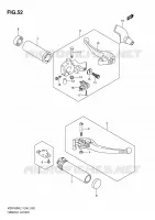 ENSEMBLE LEVIERS   POIGNEES pour Suzuki INTRUDER 1800 2011