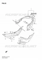 GARDE BOUE ARRIERE pour Suzuki INTRUDER 1800 2011
