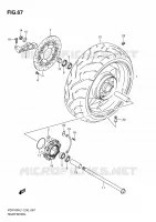 ROUE ARRIERE pour Suzuki INTRUDER 1800 2011