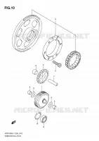 ROUE LIBRE DE DEMARREUR pour Suzuki INTRUDER 1800 2011