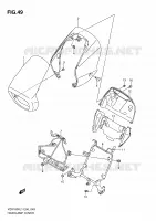 SUPPORT   CARENAGES DE PHARE pour Suzuki INTRUDER 1800 2011