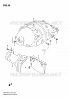 SUPPORT GARDE BOUE ARRIERE pour Suzuki INTRUDER 1800 2011