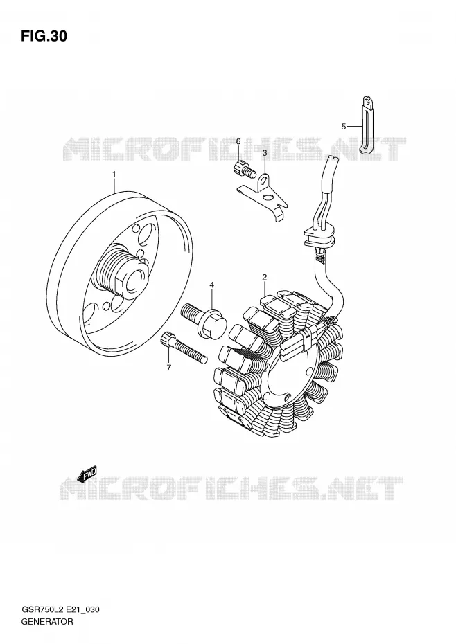 ALTERNATEUR Suzuki MOTO 750 GSR 2012  GSR750AL2(E21)