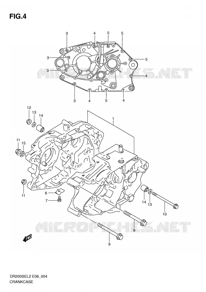 CARTER Suzuki MOTO 200 DR 2012  DR200SEL2(E06)