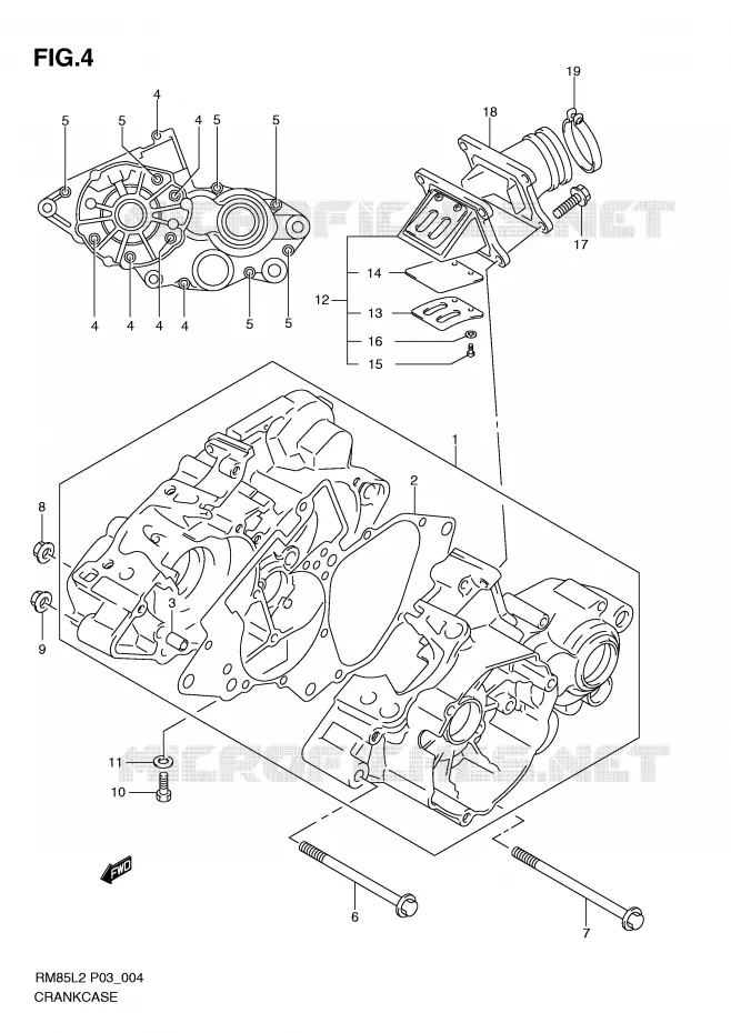 CARTER Suzuki MOTO 85 RM 2012  RM85L2(P03)