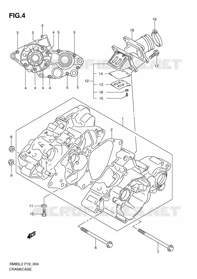 CARTER Suzuki MOTO 85 RM 2012  RM85LL2(P19)