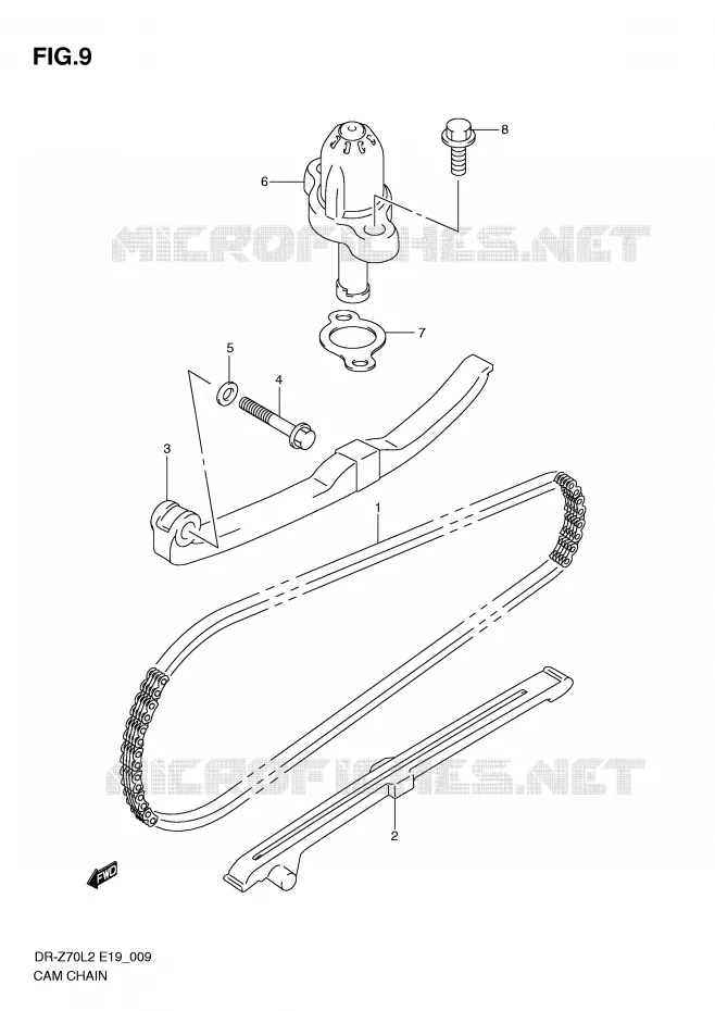 DISTRIBUTION Suzuki MOTO 70 DR-Z 2012  DR-Z70L2(E19)