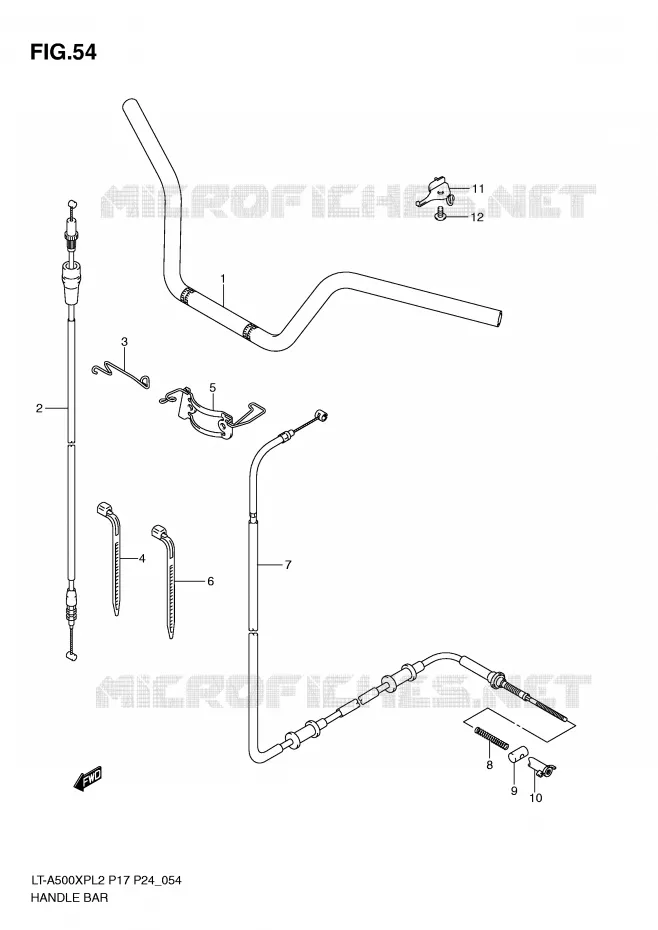 GUIDON Suzuki QUAD 500 KINGQUAD 2012  LT-A500XPL2(P17)