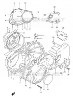 CARTER pour Suzuki GSX 400 1997