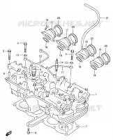 CULASSE pour Suzuki GSX 400 1997